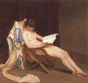Theodore Roussel The Reading gril oil painting artist